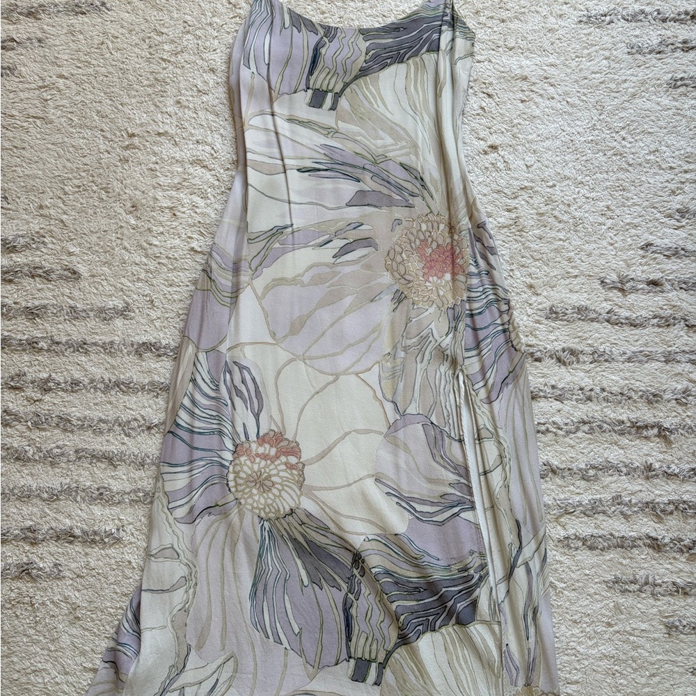 Wilfred Affogato Midi Slit Floral Summer Dress